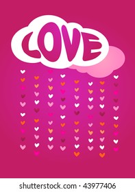 cute decorative vintage greeting card  for Valentine's day