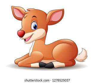 Cute deer cartoon