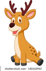Cute deer cartoon