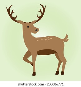 Cute deer cartoon