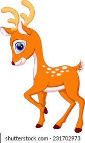 Cute deer cartoon