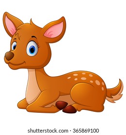 Cute deer cartoon