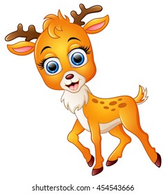 Cute deer cartoon