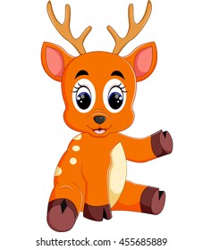 Cute deer cartoon