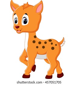 Cute deer cartoon