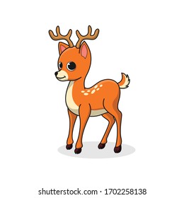 cute deer cartoon design vector