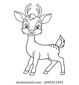 Cute Deer dibujos animados