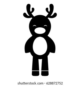 cute deer character icon