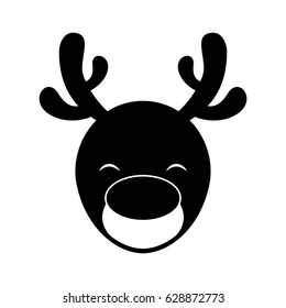 cute deer character icon