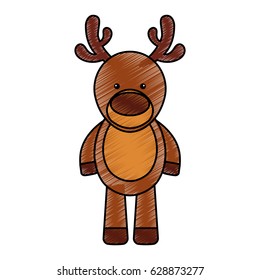 cute deer character icon