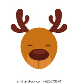 cute deer character icon