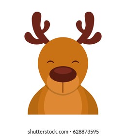 cute deer character icon