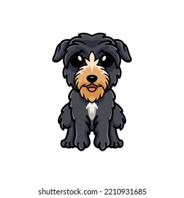 Cute deer hound dog cartoon sitting
