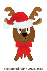 Cute deer icon. vector illustration