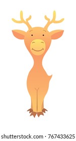 Cute Deer. Vector illustration