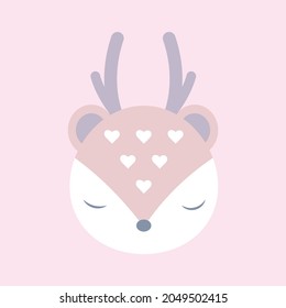 Cute deer  Vector