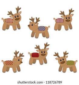 Cute deers pattern. Vector illustration