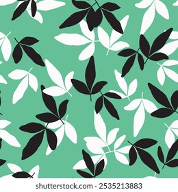 Cute delicate floral leaf pattern