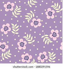 Magnolia Flower Pattern Vector 4 Colors Stock Vector (Royalty Free ...
