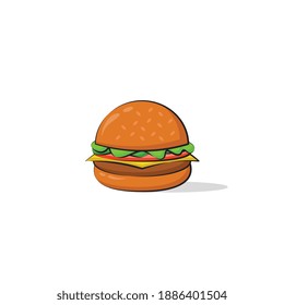 Cute Delicious Burger Cartoon 3D Icon Unique Vector Design. Format EPS and PNG too. For T-Shirt Design, Logo Design, Sticker and  Etc