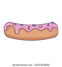 diseño gráfico vectorial de icono aislado de pastel lindo y delicioso