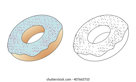 a cute delicious donut
