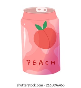 Cute delicious drinks with peach flavors