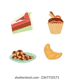 cute and delicious pastry element 