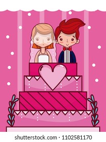 Cute and delicious wedding cake