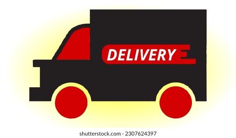 süßes Lieferservice-Symbol, Vektorgrafik