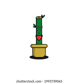 cute design of bamboo,cute style for t shirt, sticker, logo element