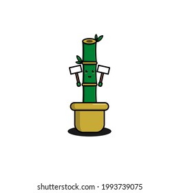 cute design of bamboo,cute style for t shirt, sticker, logo element