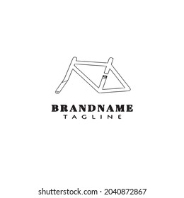cute design bicycle logo icon design template modern vector illustration