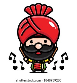 cute design is celebrating lohri day
