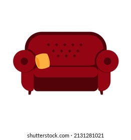 cute design fitting for people who needs sofa or couch icon illustration