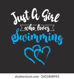 a cute design for girls who love swimming. great for swimmers who enjoy spending time in the pool