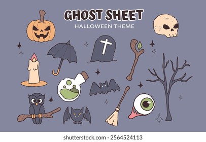 cute design of halloween theme