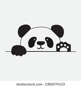 Cute design hello panda for you