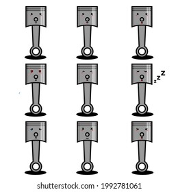 cute design of piston,cute style for t shirt, sticker, logo element