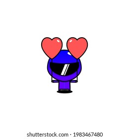 cute design of racer,cute style for t shirt, sticker, logo element