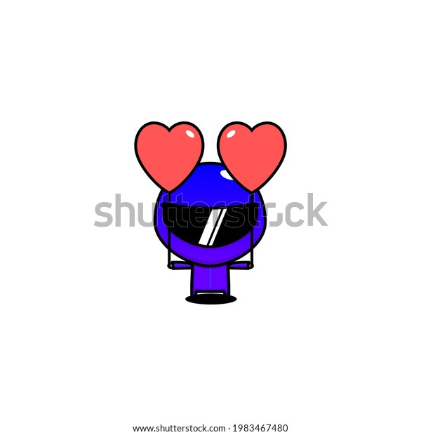 cute design of racer,cute style for t shirt,\
sticker, logo element