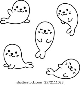 Cute design seal image pack