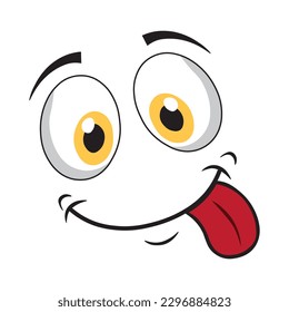 Cute design of smiling faces 