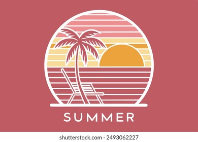 Cute design summer season for your Tshirt design vintage and retro, community design