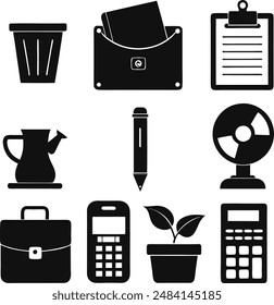 A cute design vector silhouette illustration