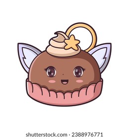 Cute Dessert Character Design Illustration