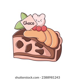 Cute Dessert Character Design Illustration