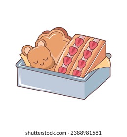 Cute Dessert Character Design Illustration