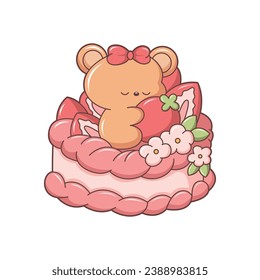 Cute Dessert Character Design Illustration