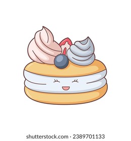 Cute Dessert Character Design Illustration